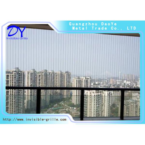 Перила кабеля нержавеющей стали для гриля балкона невидимого