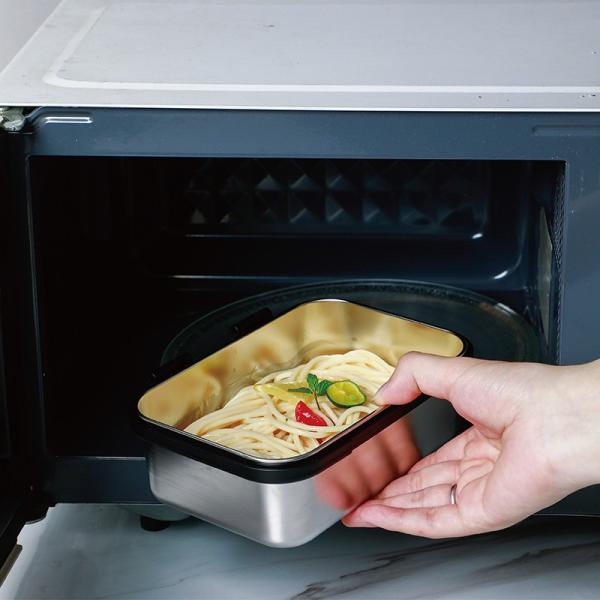 Leak Proof Food Container Feature in 1 Compartments Metal Lunchbox for Convenient