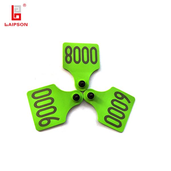 18000-6c Long Range 890Mhz Tamperproof UHF RFID Animal Ear Tag For Cattle Cow Farm