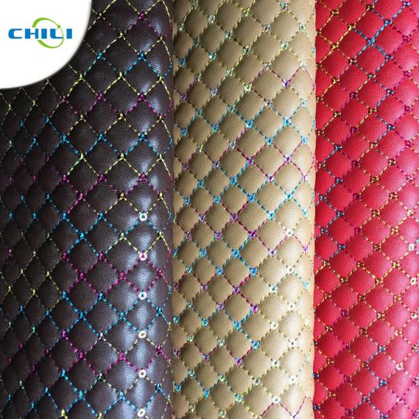 Feito em China revestiu o falso extravagante impermeável bordou o couro de sapata