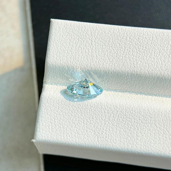 Blue Oval Cut 0.5carat- 2.5carat Lab Grown Diamond HPHT CVD Diamond Fancy Blue Color VVS VS 3EX Loose Diamond IGI  GIA
