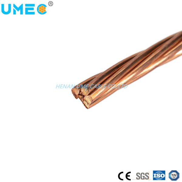 8.0mm Copper Conductor Bare Copper Earthing Cable for Stable Grounding Performance