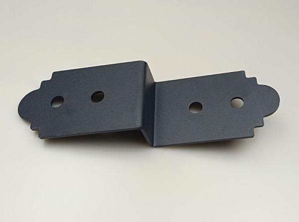 Post To Beam Support Heavy Duty Black Steel Z Bracket For Wood Shelves Fixing