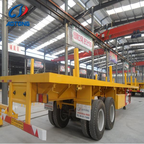 Shipping Container Twistlocks Bolster Platform Flatbed Semi Trailer