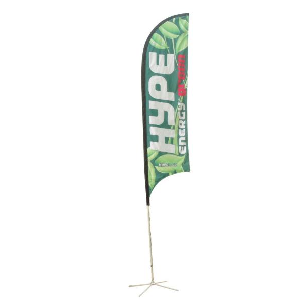 Outdoor Flying Advertising Banner Flags Cross Base Beach Promotional Flag Banner