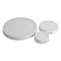 DLC Listado redondo panel de luz LED 9W Con 120lm/W, 3 CCT ajustable, IP44, ángulo de haz 120 °