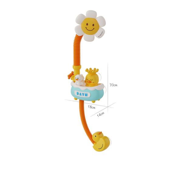 0-24 Months Age Range Unisex Electric Sunflower Shower Toy Children's Duck Spraying Water