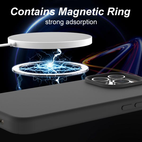 Anti Fingerprint Silicone Phone Case N52 Mag Safe Phone Case For iPhoen 16 15 14 Pro Max