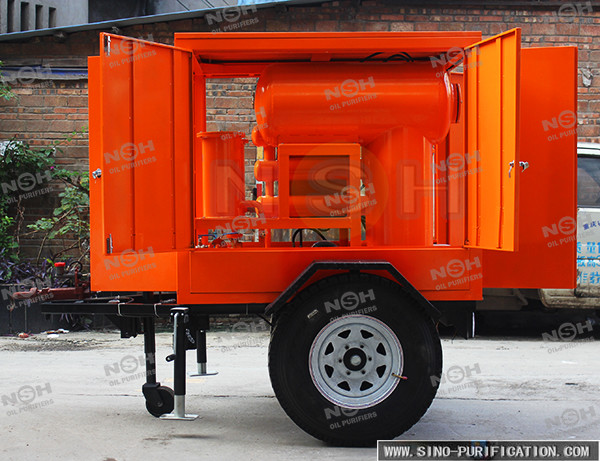 Portable High-Vacuum Insulating Oil Purifier Machine Dielectric Transformer Fluid Treatment System