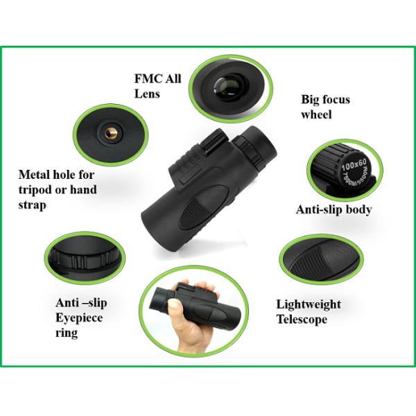 телескоп призмы крыши 16x52 40x60 международный компактный Monocular для телефона
