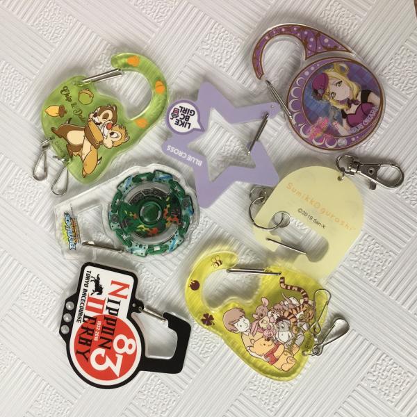 CMYK Printed Anime Gift Set Acrylic Carabiner Keychain Scratch Resistant