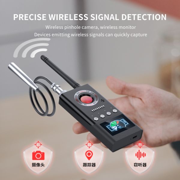 Portable Wireless Camera Detection K66 RF Scanner Signal Detector ≤0.03mv Sensitivity