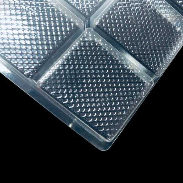 24 Cavity PET Ice Cube Tray Food Grade Blister Packaging -18°C Freezer Safe
