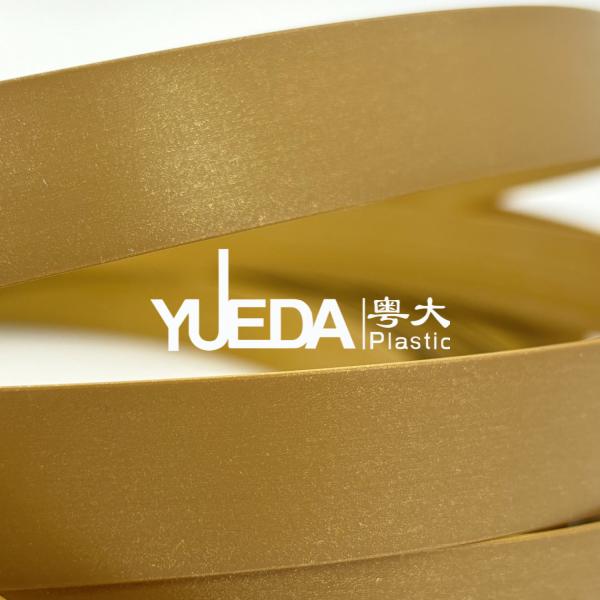 Luxurious Golden Color Cupboard Edge Strips With Delicate Surface Texture