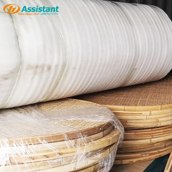 DL-6CRH-120Z Bamboo Tea Bucket for Soft Tea Processing Non-Hole Cloth Tea Leaf Basket