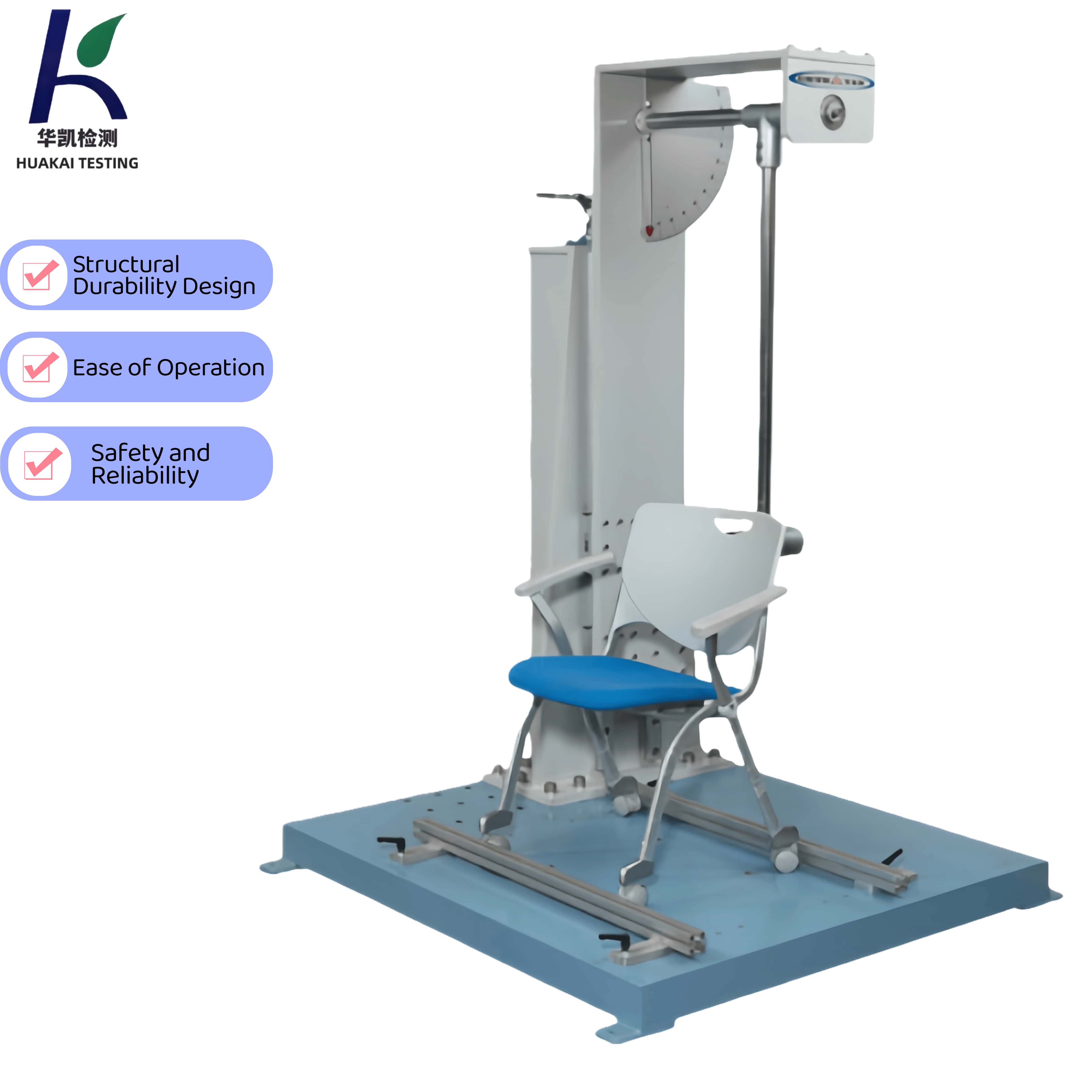 Adjustable Impact Height Office Chair Armrest & Backrest Impact Testing Machine