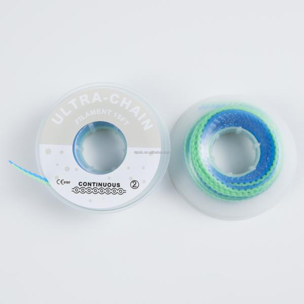 L' orthophonie élastique ligature des appareils orthopédiques bande de la chaîne transparente bleu rose