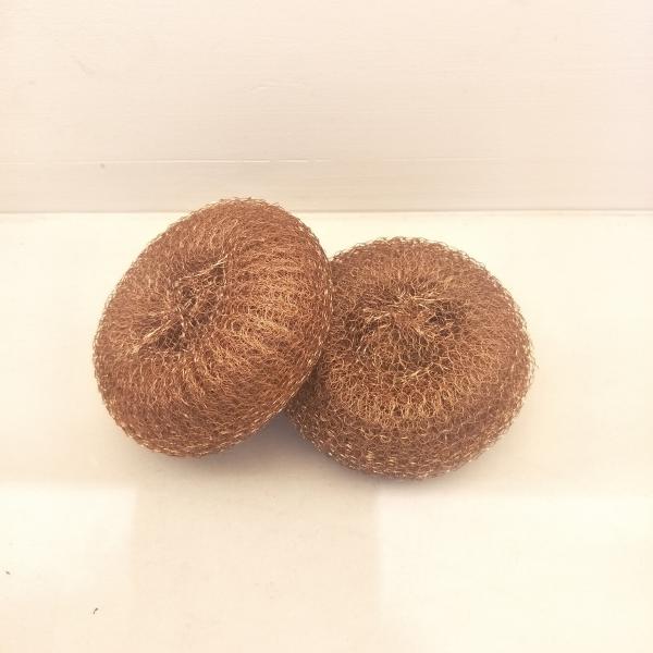 Long Lifetime Copper Wool Pad , No Peculiar Smell Copper Coated Stainless Steel Scrubbers