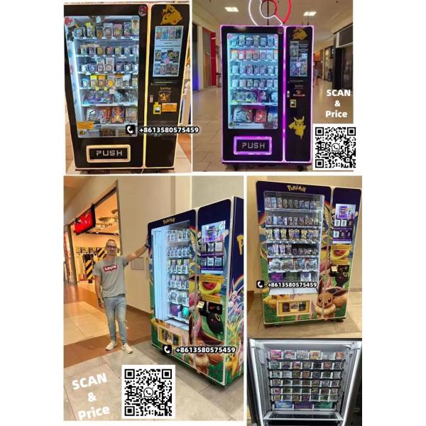 Europe 24 7 Smart Trading Card Vending Machine with Advanced QR Code Payment Systems for Anime and TCG Enthusiasts