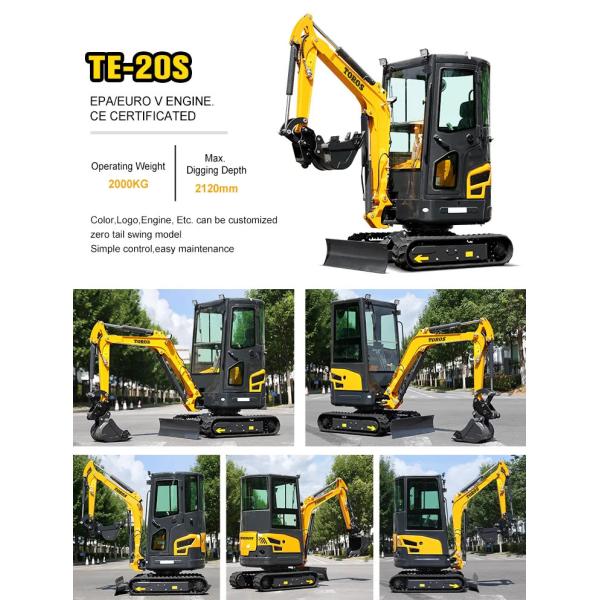 Toros 3,5 тонны мини экскаватор с двигателем Kubota Micro Digger Mult Functions bagger