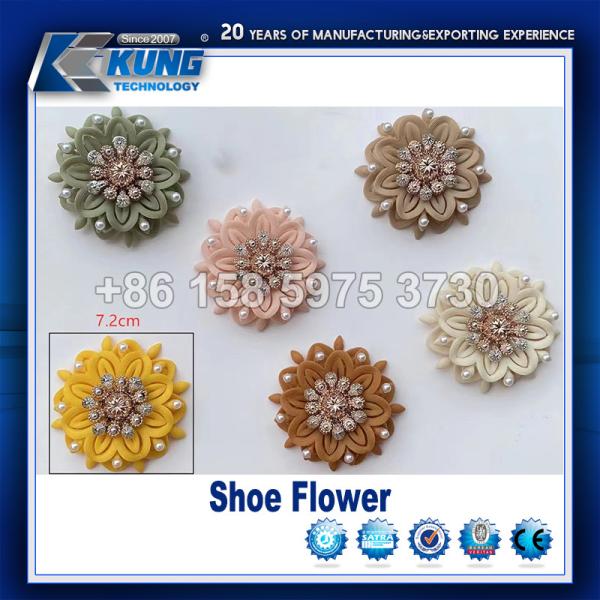 2D 3D Buckle Shoe Making Accessories Multicolor Eco Friendly Soft PVC