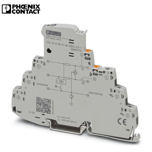 Phoenix Contact Genuine Relay Terminal 2906770 TTC-6-3-HF-F-M-24DC-UT-I - Surge protection device
