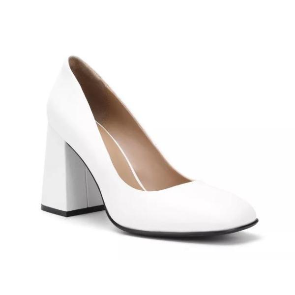 Womens Brown Genuine Leather Dress Shoes 3inch High Heel Platform Closed Toes