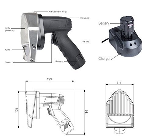 Инженерные пластмассовые материалы корпуса беспроводный электрический нож шаварма резач кебаб