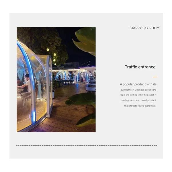 Leisure Facilities Outdoor Restaurant Transparent Bubble Room Star Hotel Homestay Tent Dome