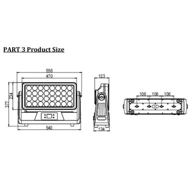 Производственная цена LED наружная промывка свет32X30W RGBW 4in1 LED Movong Главный свет для ночного клуба освещения