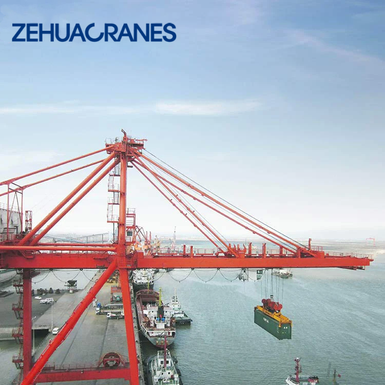 ZEHUA STS Ship to Shore Container Gantry Crane 40T-65T Quayside Container Handling Crane CE BV for Container Hub Terminal