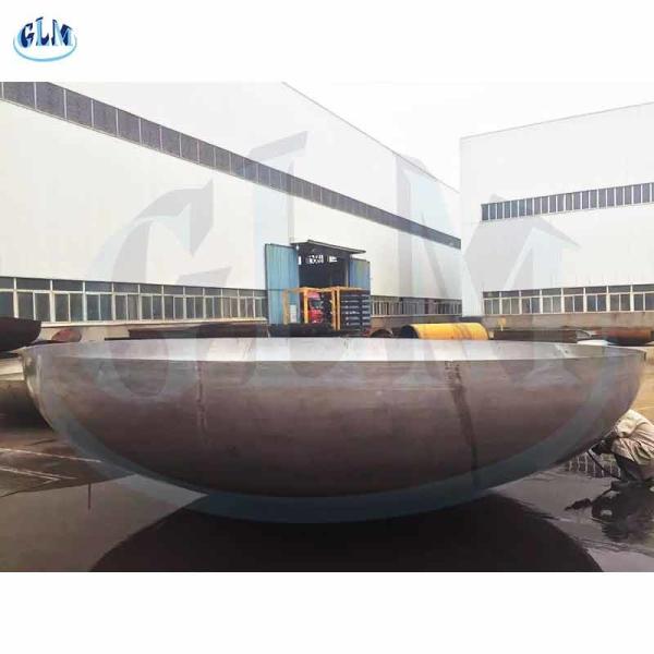 Dimensões 1 principais elípticas tornadas côncavas de aço inoxidável das cabeças do tanque do PED de ASME 2 300mm