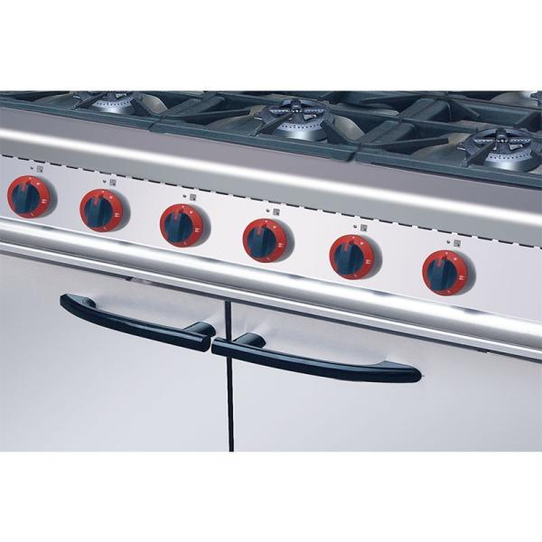 CE 6 Газовые горелки Коммерческое кулинарное оборудование с шкафчиком