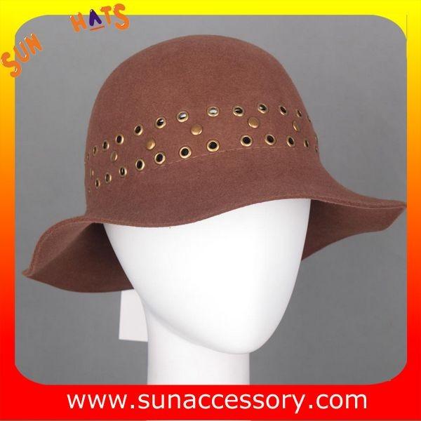 6090433 Sun Accessory customized  winner  fashion  wool felt  clothe hats, women hats and caps wholesaling