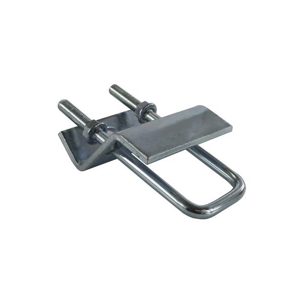 Square Zinc Beam Clamp Blue White Stamping Parts U Form Bolt Steel Strut