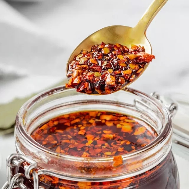Масло Chili еды Mygou чистое красное варя масло перца масла чилей для горячей еды приправляя Condiment