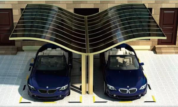 Customized Home Garage Car Parking Shed Aluminum Alloy S Style Carport with Polycarbonate Sheet Roof