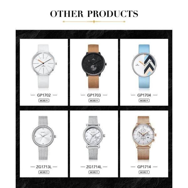 Мягкий нося резиновый дозор кварца силикона ремня с движением кварца Японии