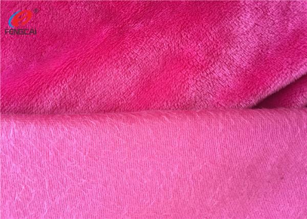 2MM Short Pile Brushed Blanket Minky Plush Fabric For Home Textile