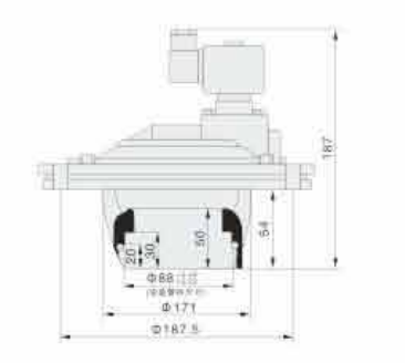 Remote Pneumatic Pulse Valve ASCO Type Right Angle With DN15 ~ 76 Low Noise