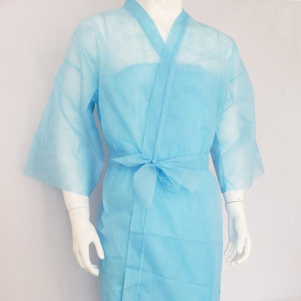 Breathable Confortable Disposable Spa Wear SBPP Material Disposable Kimono