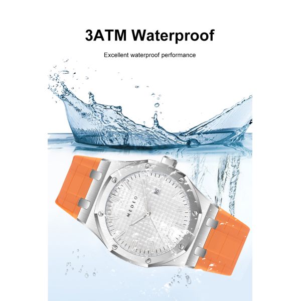 Premium Silver-white Men's Quartz Watch · 3ATM Water Resistant | Customizable Logo - OEM/ODM
