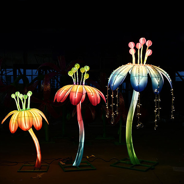 Themed Entertainment Lighting Show Illumination Flower Lantern Festival