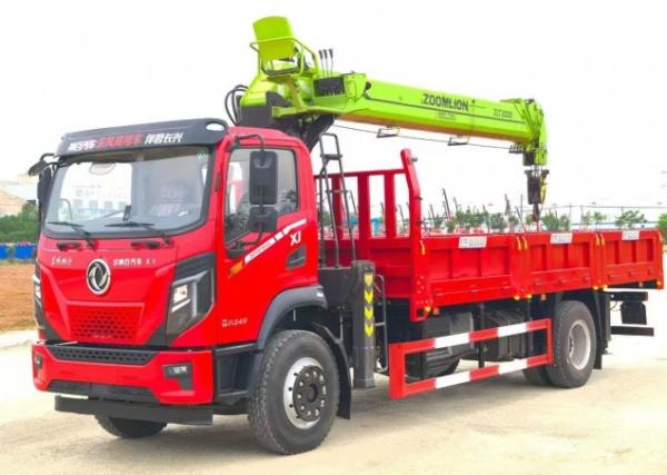 New Truck mounted Crane 2025 Zoomlion 8 Tons loader crane with Dongfeng truck