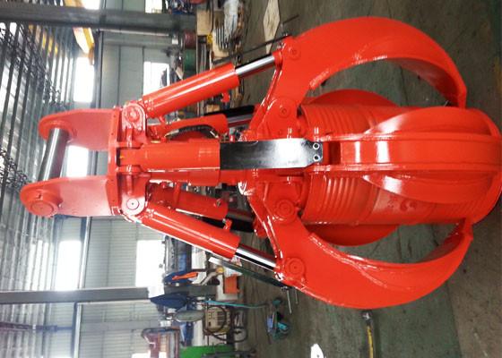 A casca alaranjada hidráulica personalizada luta para a máquina escavadora de Doosan DX260