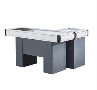 Heavy Duty Grocery Checkout Counter Single Sided Eco Friendly Cashier Counter