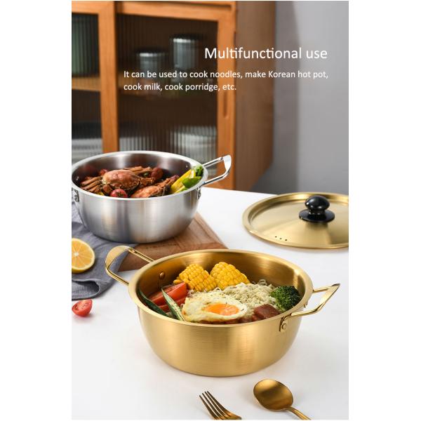 Материал нержавеющей стали пользы бака лапши быстрого приготовления золота кухни домашний