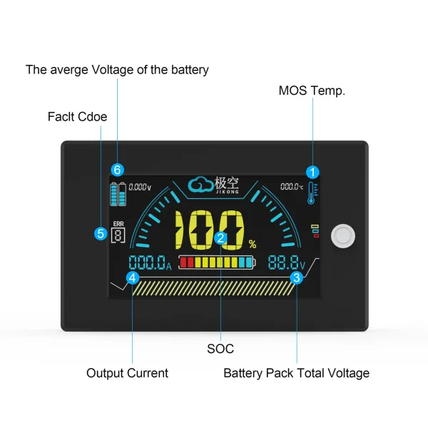Jikong Smart BMS LCD Display Battery Smart BMS Accessories