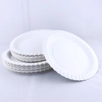 Placas de papel biodegradáveis resistentes a gordura de 1,2 mm pratos ecológicos