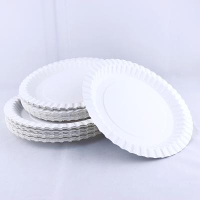 Grease Resistant Biodegradable Paper Plates 1.2mm Eco Friendly Serving Dishes